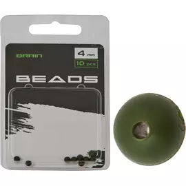 Намистина Brain Beads 4mm (10 шт / уп) Green SGXA-9240-4, фото 
